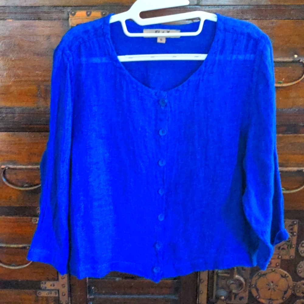 Flax Royal Blue Shirt